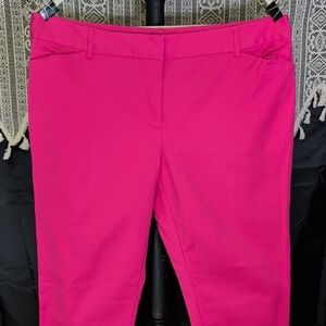 Liz Claiborne 16 Ankle Pants Ladies Pink Emma